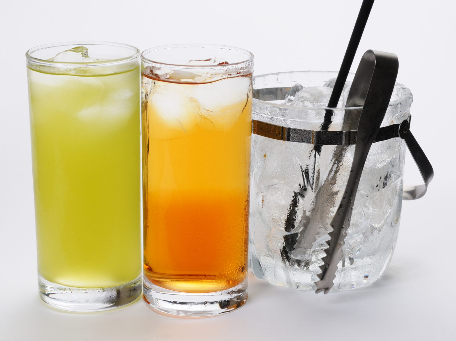 豊富なお茶の種類で、割りものも楽しめる